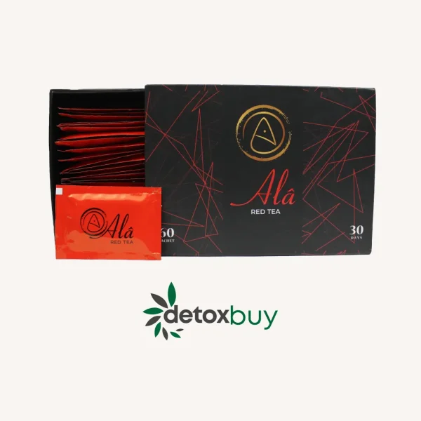 Ala Detox Red Tea – A natural herbal detox tea blend designed for cleansing, digestion support, and overall well-being.